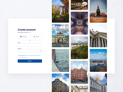 Tourist platform registration booking design platform russia tour tourism travel ui ux web website