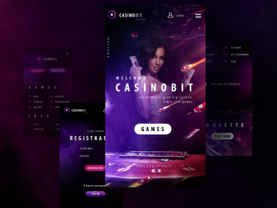 Casino appdesign casino design games ui ux web webdesign