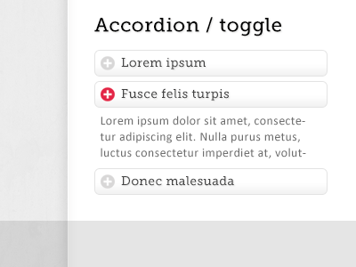 Accordion accordion clean toggle