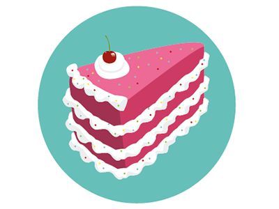 Törtchen cake illustration
