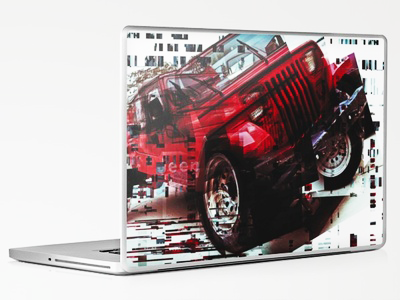 Re:Jeep MBP/iPad Skin collage illustration photography