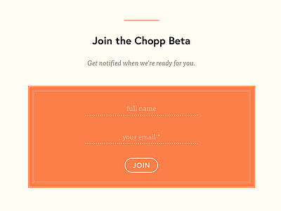 Chopp Beta Form