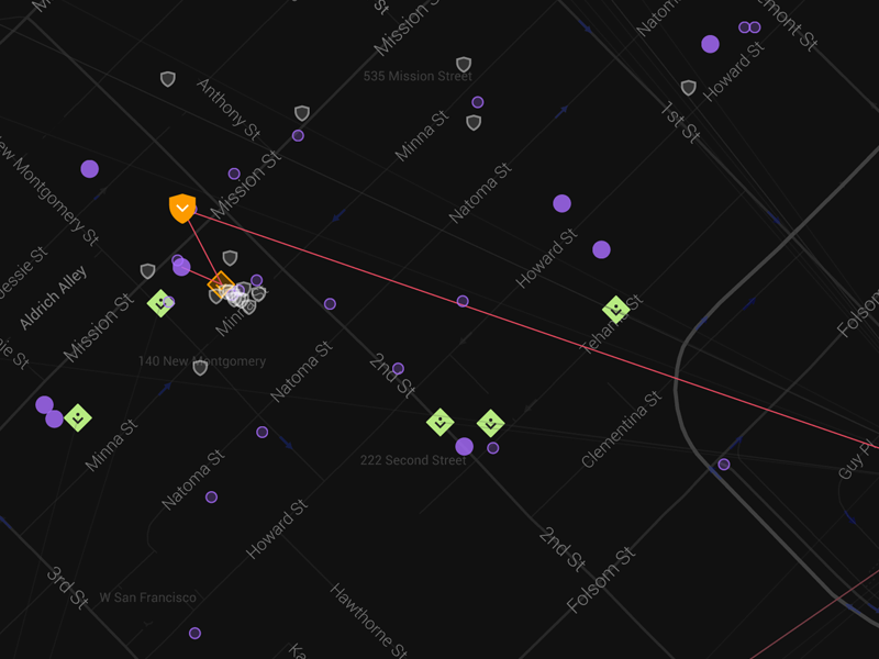 Atlas 2 visualization real time map