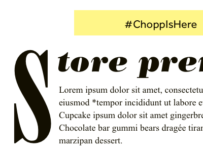 Chopp Weekly Newsletter email newsletter typography
