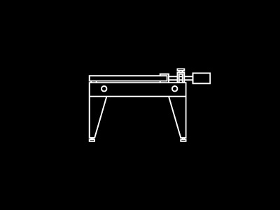 Screen printing table - pictogram