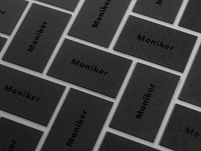 Moniker Busines Cards