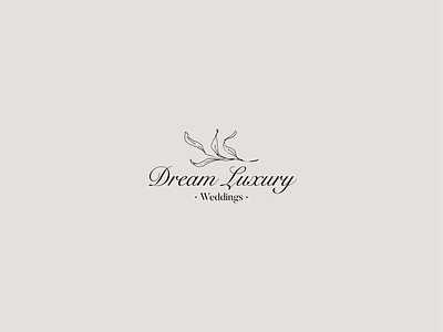 Dream Luxury Weddings beauty clear logo logotype