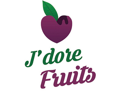 J´dore Fruits branding design logo