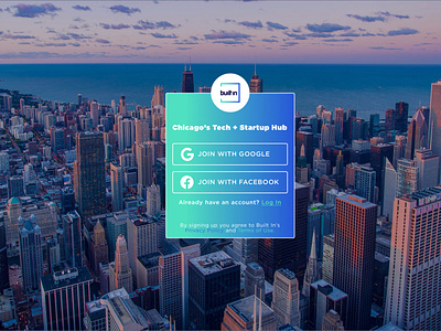 Built In Chicago Web Sign-Up