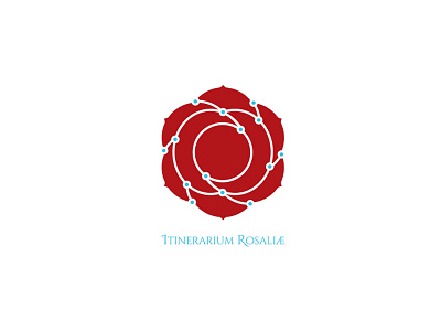 Itinerarium Rosaliae - Logo Design design logo red rosaliae rose sicily