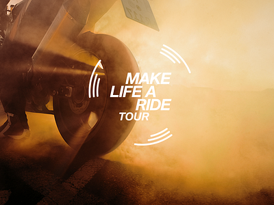 BMW Motorrad - Make Life a Ride Tour bmw brand brand identity logo ride rider