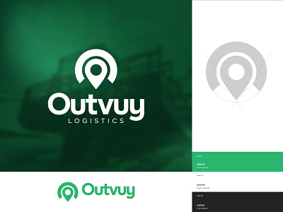 Outvuy Logistics Logo app brand brand identity branding design icon logo logo design logos minimal minimalist logo modern logo ui ux vector visual identity