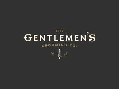 The Gentlemens Grooming Co. barbershop branding design graphicdesign grooming identity logo
