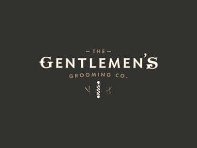 The Gentlemens Grooming Co. barbershop branding design graphicdesign grooming identity logo