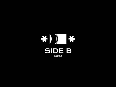 Side B Records (Negative Space Logo) music music industry record label