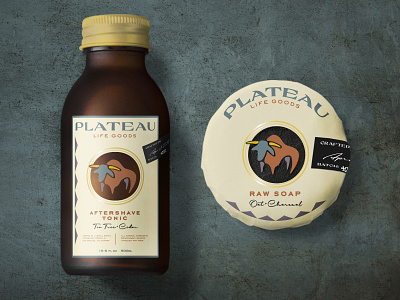 Plateau Life Goods Apothecary Packaging & Labeling apothecary bottle label bottle mockup brand design brand identity branding branding and identity branding concept horns logo logo design minimal package design packaging western