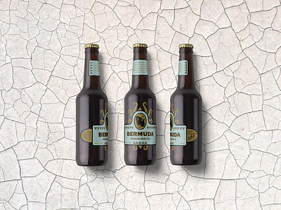 Bermuda Hemp Ale Beer Bottle Labeling (Concept) beer beverage branding label lifestyle package packaging