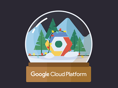 GCP Winter christmas christmas lights cloud google google cloud platform holiday lights platform snow globe winter