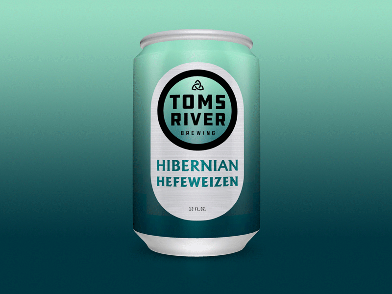 Toms River Brewing Hefeweizen art art direction beer beer art beer branding beer can beer label brand identity branding craft beer craftbeer design logo package design print design type design typography