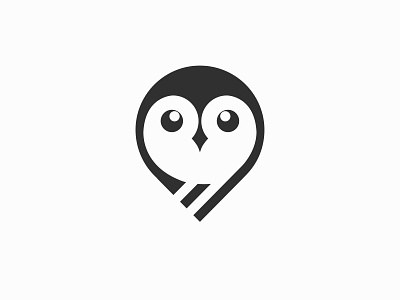 owl logo design and animal symbol