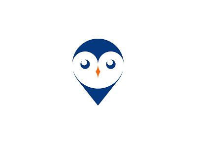 Owl logo design and animal symbol owl bird