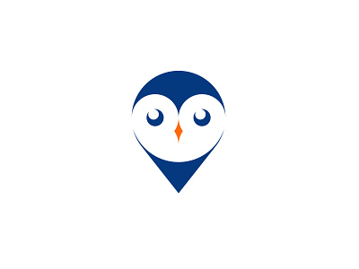 Owl logo design and animal symbol