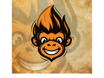 Fun logo for monkey style design