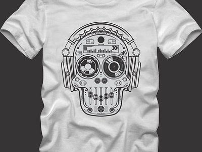 skull t-shirt design abstract creative design graphic illustration illustrator skull skulls t shirt vector