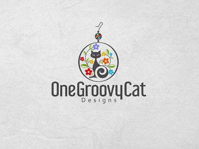 groovy cat logo design