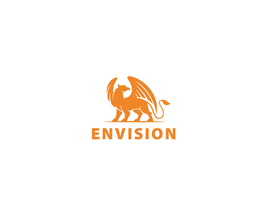 envision logo abstract creative design graphic illustration illustrator logo vector