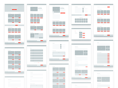 Auction Wireframes app auction blueprint sketch ui design ux web web design wireframe