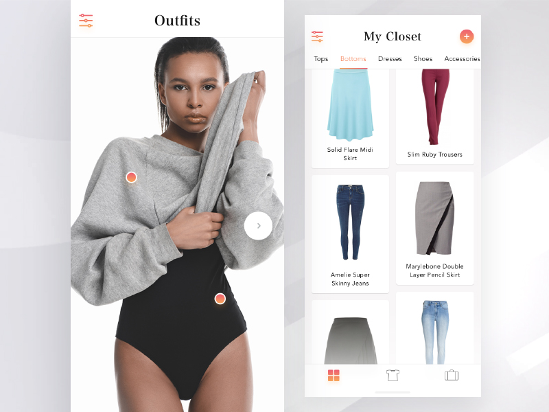 Outfit App by Alexey Tretina on Dribbble
