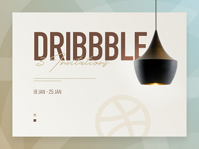 3 Dribbble Invitations draft dribbble invite welcome