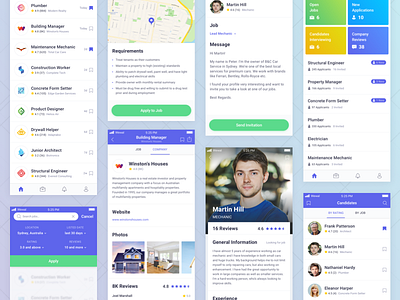 Job Board App #2 app clean dashboard interface ios jobs minimal ux