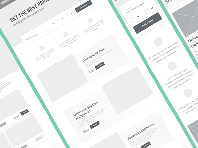 Ticketing Portal Wireframes