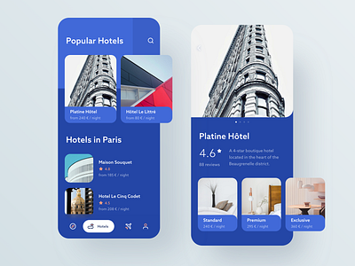 Travel App #2 android app clean design hotel interface ios iphone light travel ui