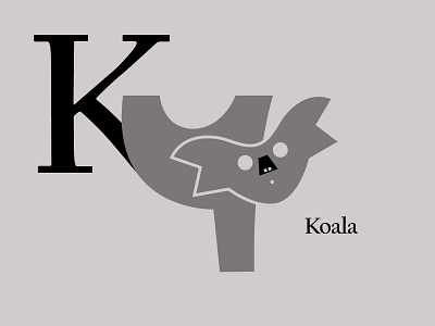 Letters of the Alphabet - K alphabet animal animallogos animals appicons applogos cleanlogos emblems favicons icons koala koalabearlogos logos minimallogos modernlogos simplelogos whatsnew
