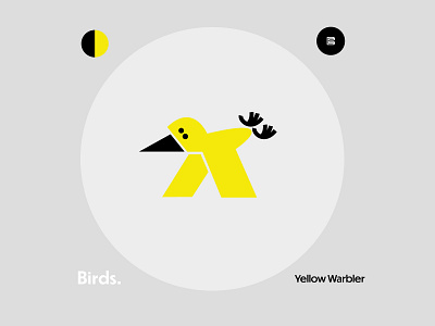 Birds ( 2 of 9 ) - Yellow Warbler animal animallogos animals appicons applogos bird birdlogos birds cleanlogos emblems favicons icons logos marks minimallogos modernlogos simplelogos symbols whatsnew