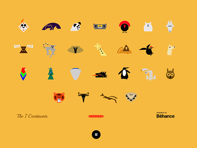 The 7 Continents (Logo Showcase) - Powered by Behance