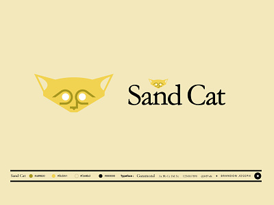 Logo Style Guides - Sand Cat animal animallogos animals appicons applogos cat catlogos cats cleanlogos emblems favicons logoandcompanynames logos marks minimallogos modernlogos sandcat simplelogos symbols whatsnew