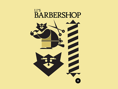 Li's Barbershop - Logo Variations