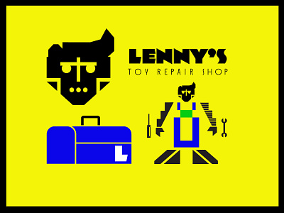 Lenny's Toy Repair Shop - Logo Variations appicons cleanlogos emblems facelogos faces icons kids logos marks mascot mascotlogos mascots minimallogos modernlogos robot robotlogos robots simplelogos symbols whatsnew