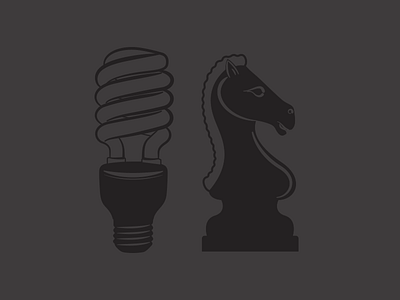 Bulb Knight bulb chess illustration knight lightbulb