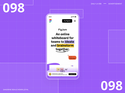 Daily UI 098 - Advertisement advertisement daily ui daily ui 098 daily ui challenge dailyui design figma snackbar ui vector