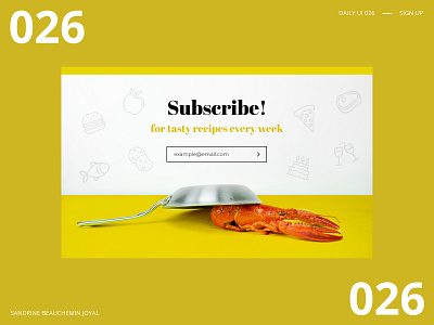 Daily UI 026 - Subscribe