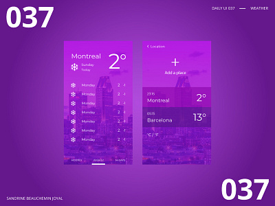 Daily UI 037 - Weather branding daily ui daily ui 037 design illustration ui ux vector weather