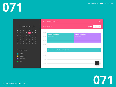 Daily UI 071 - Schedule daily ui daily ui 071 daily ui challenge dailyui design illustration schedule ui vector