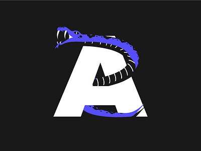A_naconda - 36 Days of type 1/36 2d 36 days of type 36daysoftype a anaconda color colors design flat graphic design illustration illustrator logo snake type typography vector white