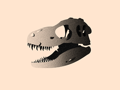 Vectober 8 - Teeth 2d black color design flat illustration illustrator inktober light skull t rex texture trex vectober vector white