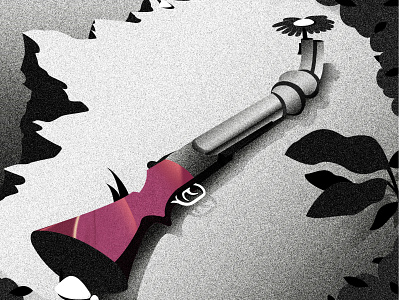 Knot 2d black and white colors design flat flower grain illustration illustrator pink plant purple rifle rock textures vector